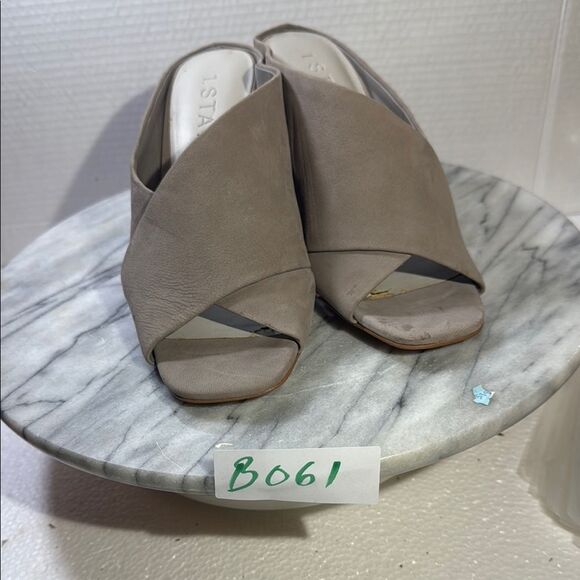 1. State Gray Mules with Asymmetrical Band - Picture 1 of 9